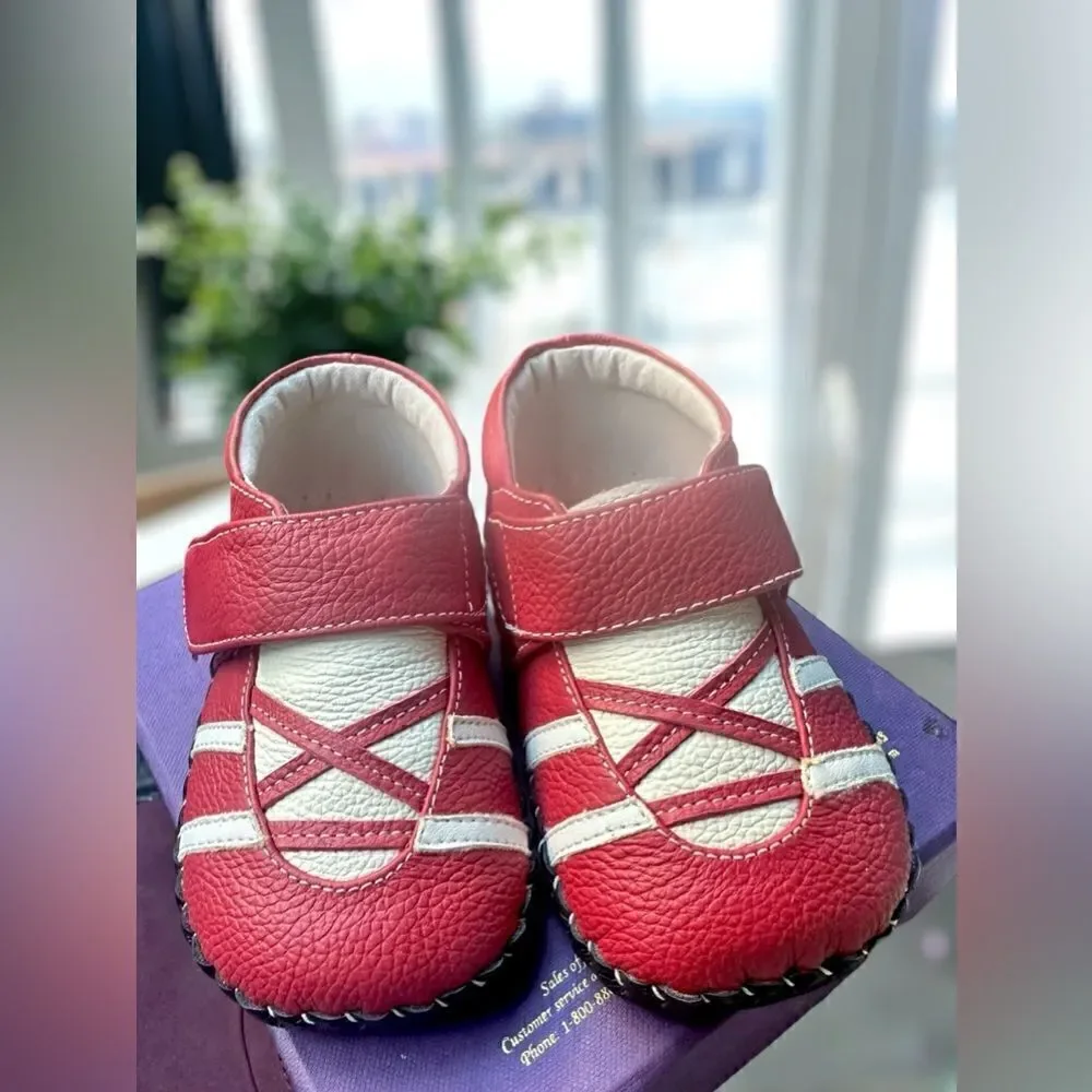 PEDIPED Hand Stitched Braden soft-soled Leather Baby Shoes Size 6-12 Months